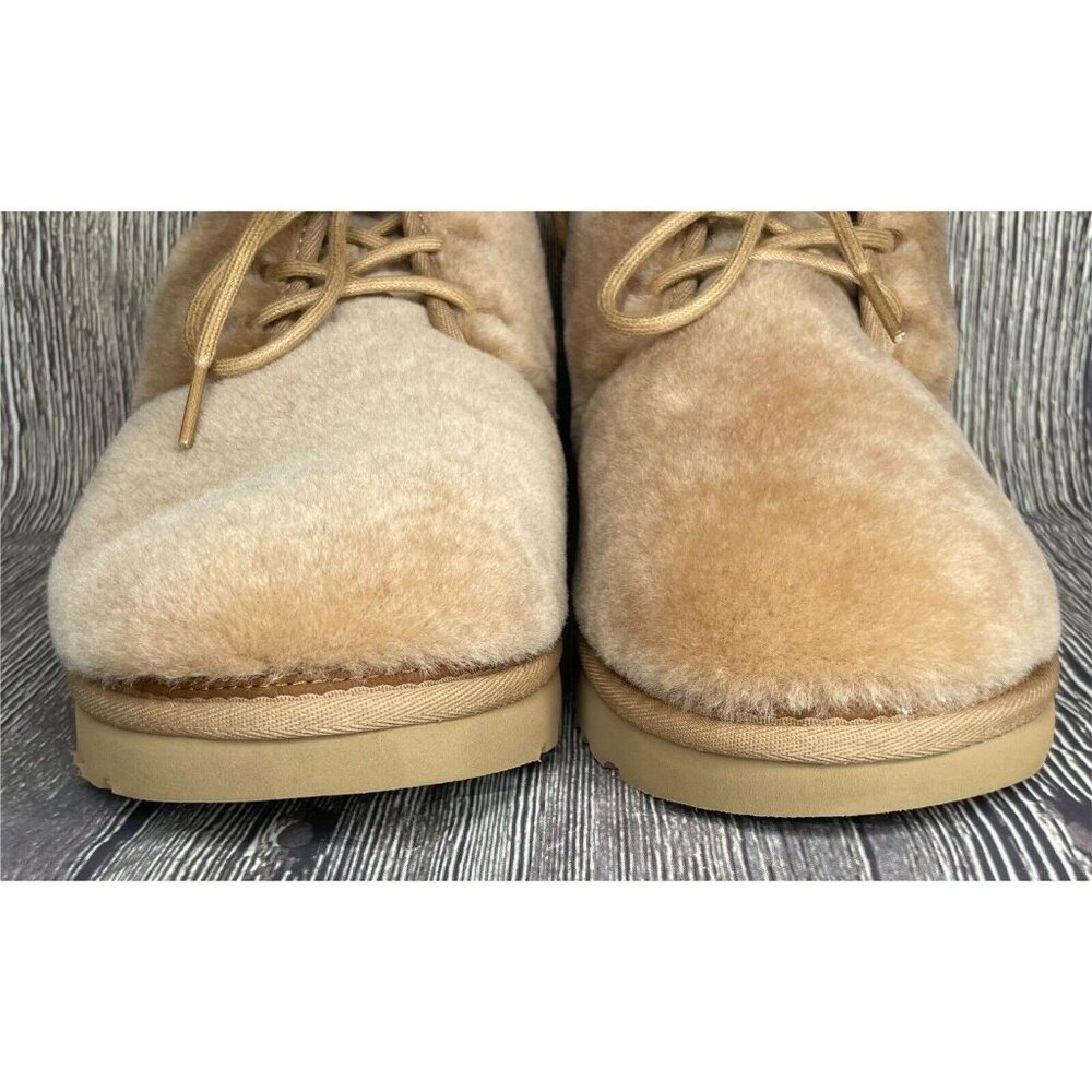 NEW UGG Neumel Cozy Sheepskin Ankle Chukka Boots Chestnut Brown Mens Size 9 - Picture 3 of 7
